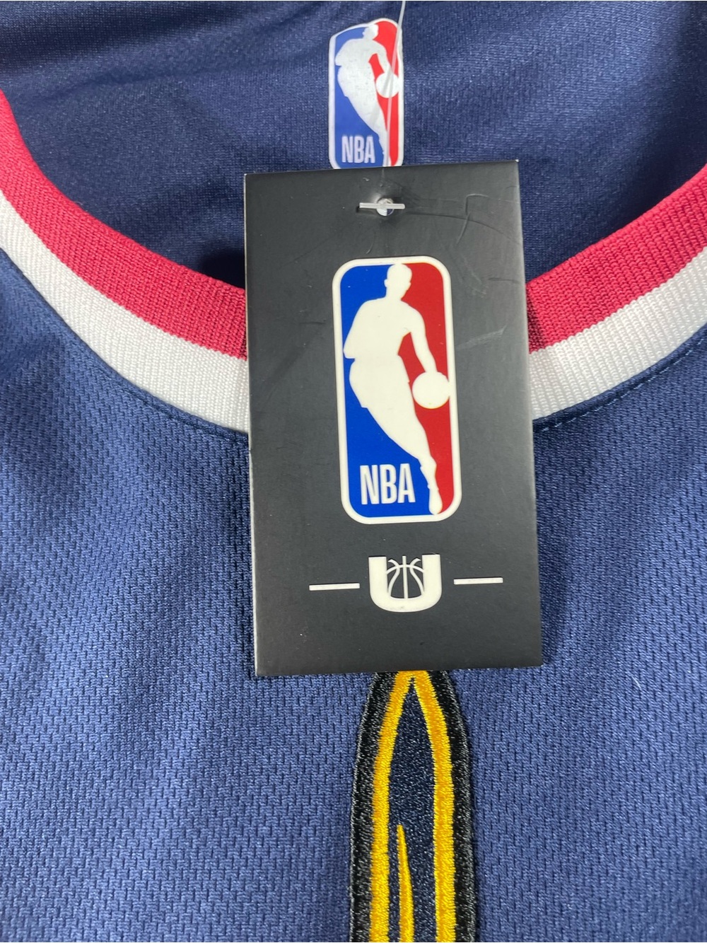 NBA Cleveland Cavaliers Blue Jersey with Yellow and Red Accents - Picture 2 of 8
